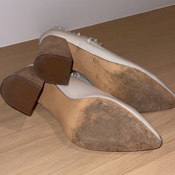 Steve Madden Glow Pointed Toe Off White Booties 10M - Picture 11 of 12